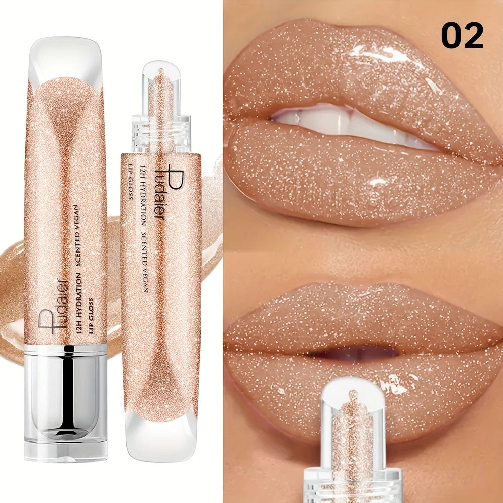 Waterproof Lip gloss, Shine Long-Lasting Moistening Non-Sticky