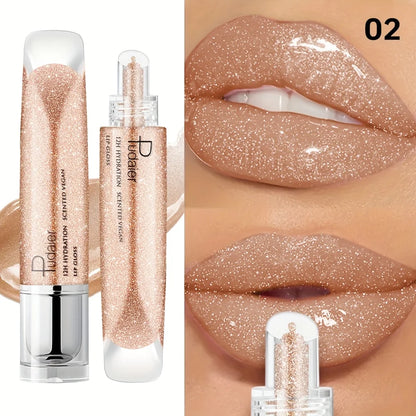 Waterproof Lip gloss, Shine Long-Lasting Moistening Non-Sticky