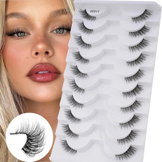 YSDO Half Lashes False Mink Eyelashes Natural Soft Cat Eye