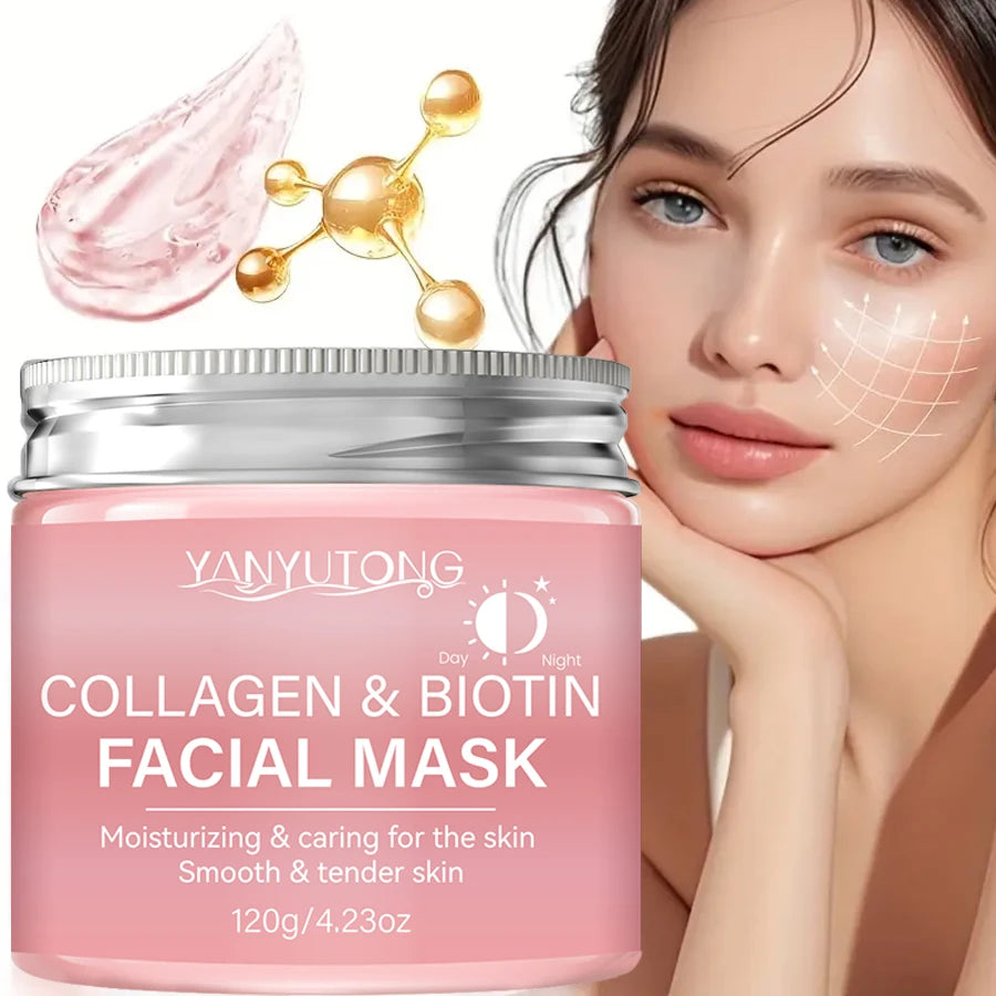 Collagen Peel Mask Biotin Collagen Wrap Mask Day and Night