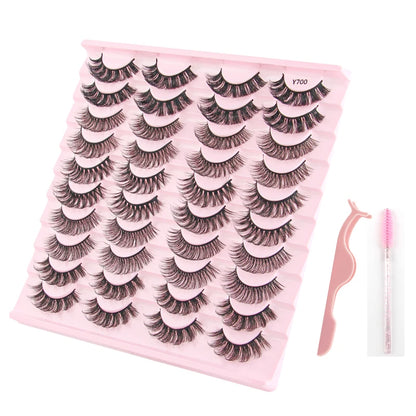 YSDO Half Eye Lashes False Eyelashes Natural Faux Mink
