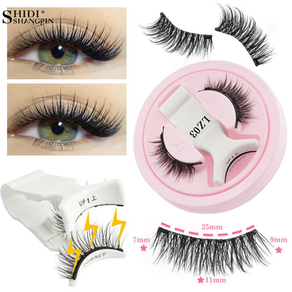 Fluffy Mink Magnetic Lashes Kit - 1 Pair Winged Anime