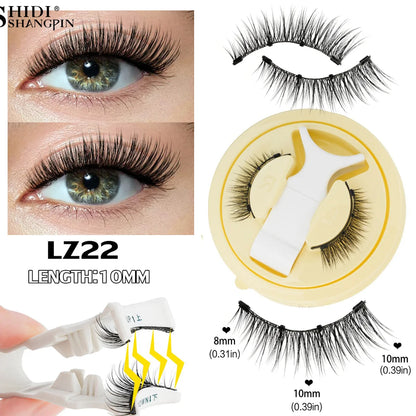 Fluffy Mink Magnetic Lashes Kit - 1 Pair Winged Anime