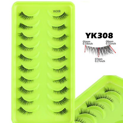 YSDO Half Lashes False Mink Eyelashes Natural Soft Cat Eye