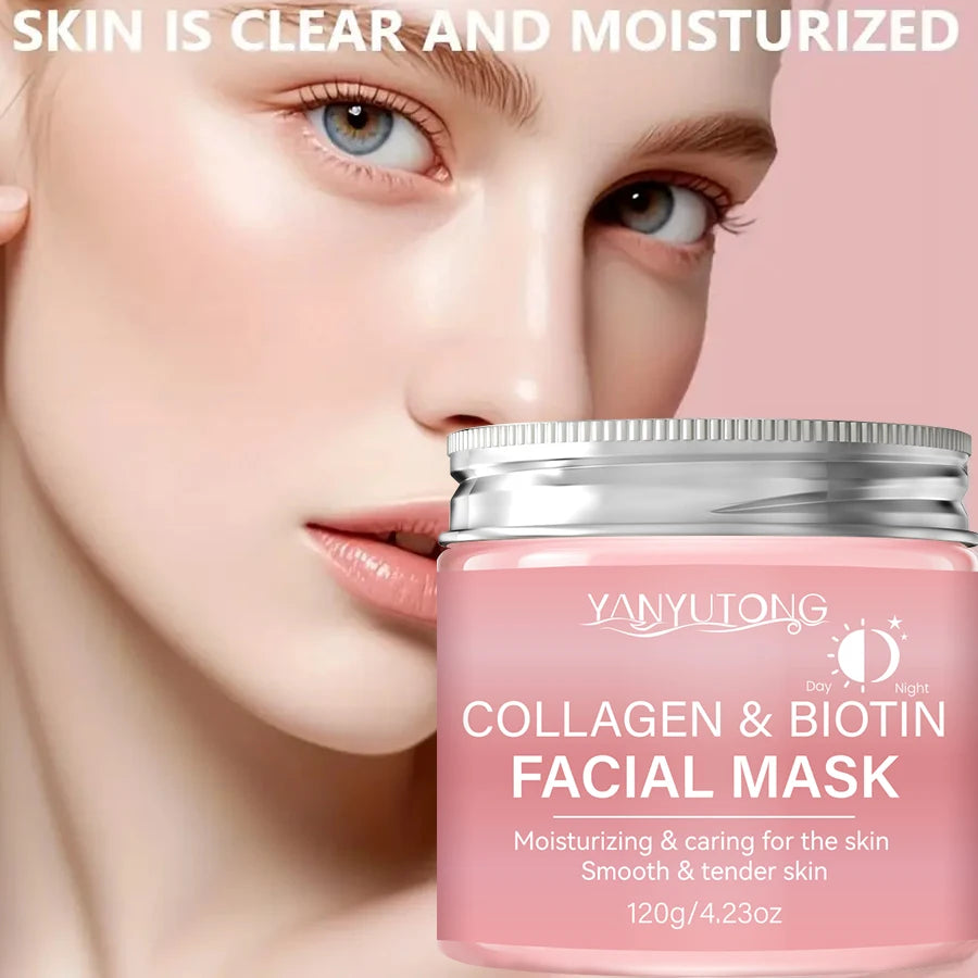 Collagen Peel Mask Biotin Collagen Wrap Mask Day and Night