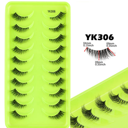 YSDO Half Lashes False Mink Eyelashes Natural Soft Cat Eye