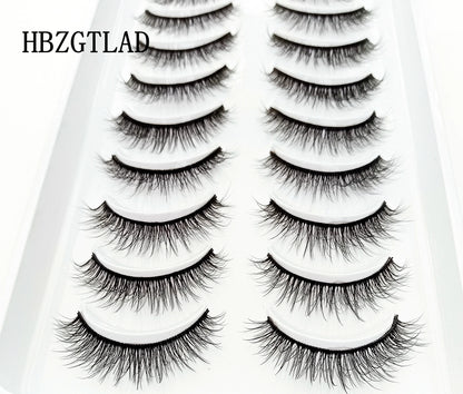 Mink Lashes Natural Long Full Strip Short False Eyelashes