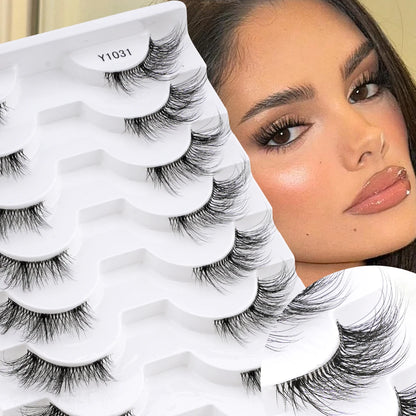 YSDO Half Lashes False Mink Eyelashes Natural Soft Cat Eye