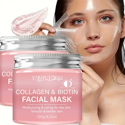Collagen Peel Mask Biotin Collagen Wrap Mask Day and Night