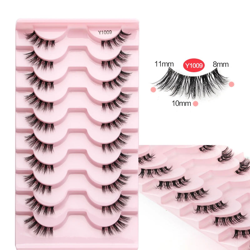 YSDO Half Lashes False Mink Eyelashes Natural Soft Cat Eye
