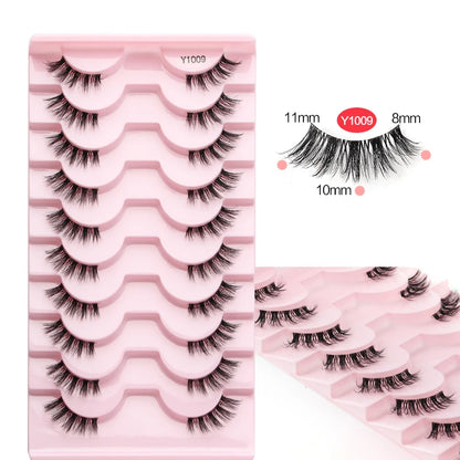 YSDO Half Lashes False Mink Eyelashes Natural Soft Cat Eye