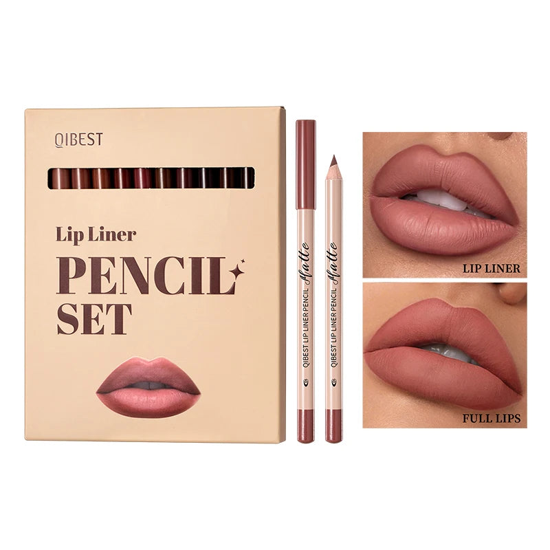 Matte lipliner set smooth and easy to apply non smudging
