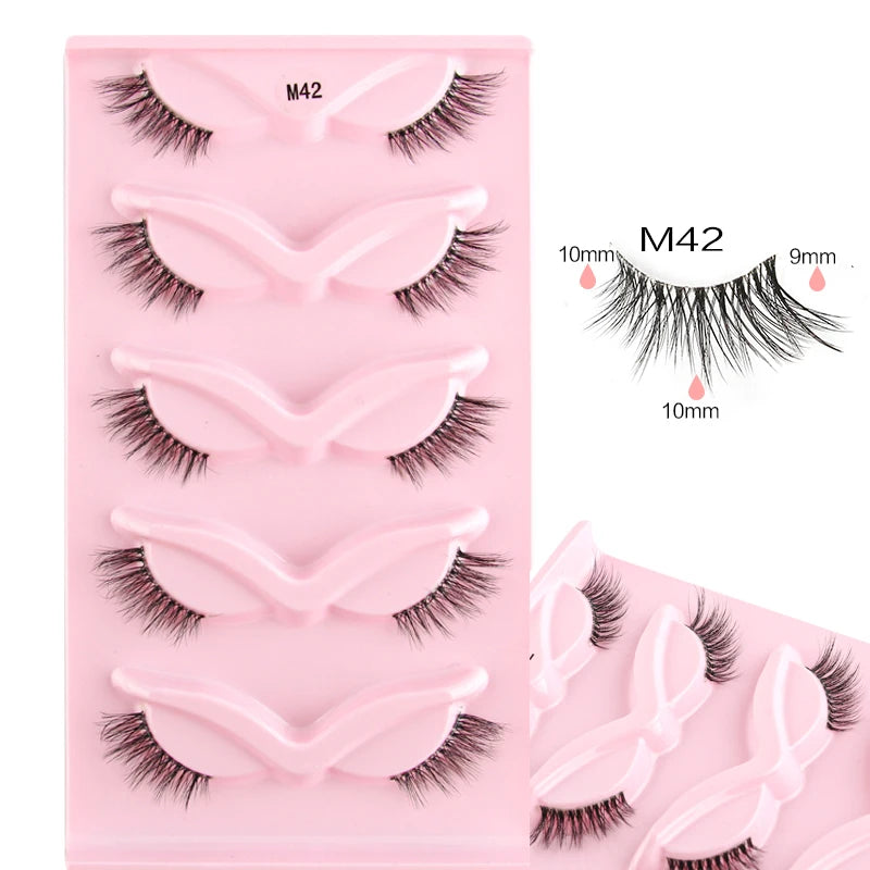 YSDO Half Lashes False Mink Eyelashes Natural Soft Cat Eye