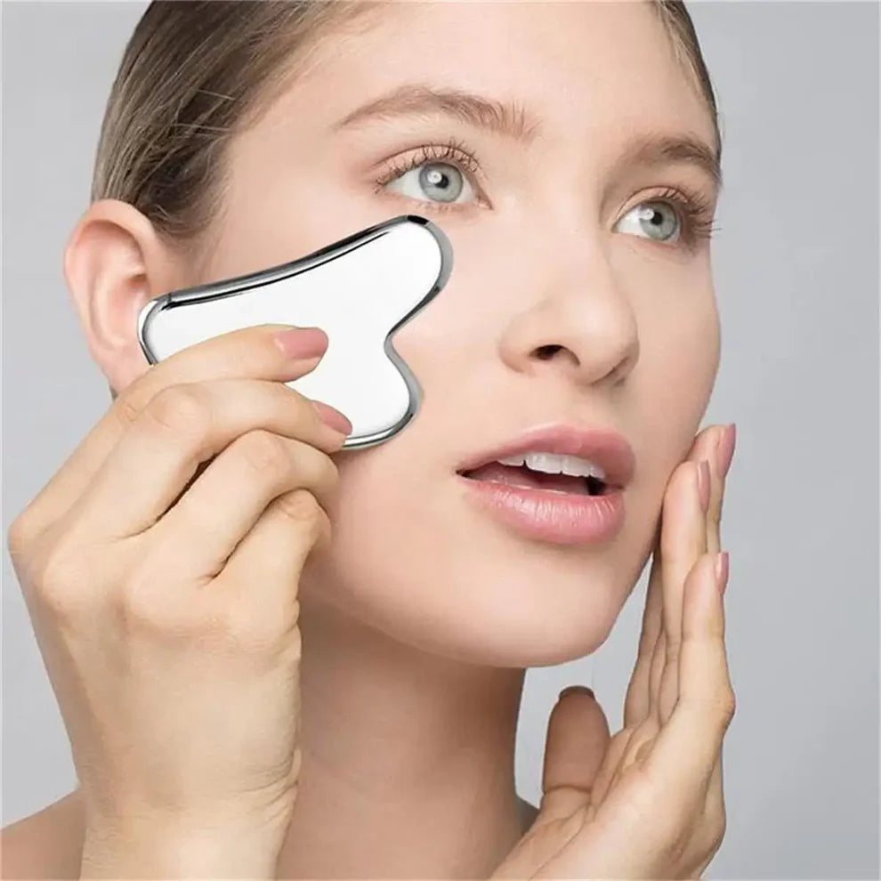 Stainless Steel Gua Sha Scraper Massager For Face Neck